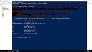 Using PowerShell - List and count OUs in Active Directory