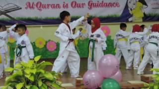 Taekwondo performance by Little Caliphs Batu Pahat children