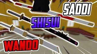 EVERY LEGENDARY SWORD SHOWCASE IN BLOX PIECE! [SADDI,SHISUI AND WANDO]