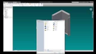 Inventor 2012 Sheet Metal Set up and Flange Bending