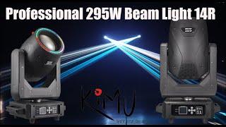 KiMU Professional 295W Beam Light 14R Beam Moving Head With Color Ring