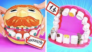 Becoming a Dentist! Cheap VS Expensive Gadgets *DIY Parenting Crafts and Hacks