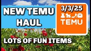 NEW TEMU HAUL 3/3/25 SO MANY NICE ITEMS