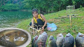 Off-Grid Lake Life: How a Young Woman Thrives on Fishing Skills