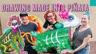 Smashing DIY Pinata with a Samurai Sword Feat. Katelyn McCaigue