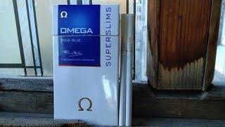 Обзор сигарет OMEGA AQUA BLUE (контрабанда)