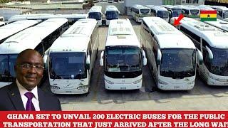 GHANA FINALLY UNVEILED ITS LONG AWAITED FIRST BATCH OF 200 ELECTRIC BUSES FOR PUBLIC TRANSPORT