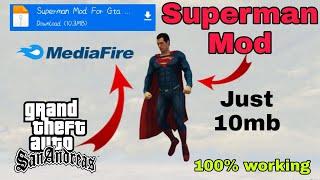 How to install superman mod in gta san andreas || superman mod gta sa || superman mod || QRS Gamerz