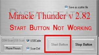 miracle box start button not working 2020