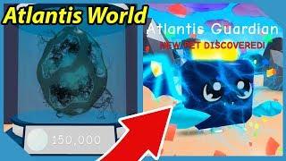 New Atlantis World and Atlantis Guardian Egg! Roblox Bubble Gum Simulator