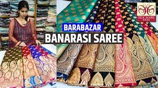 Pure Banarasi Silk Saree, Katan Banarasi, Tanchoi Banarasi Sarees Wholesaler in Barabazar, Kolkata