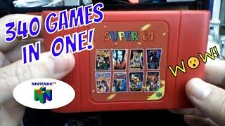 Super 64 for Nintendo 64 | 340 Games in 1 Review | N64 Gaming! Mario Kart, Star Wars #n64