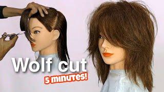 WOLF CUT easy tutorial! DIY