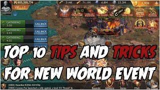 Guns of glory - Tips and Tricks For The New World Event