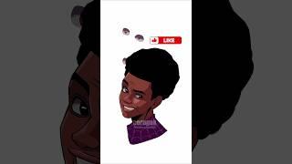 Spider Man Verse 3 Miles Morales Eyes Changing #art #shorts #spiderman