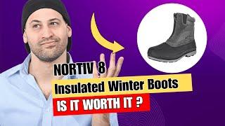 NORTIV 8 Men's Insulated Waterproof Winter Snow Boots Warm Outdoor Boots for Cold Weather