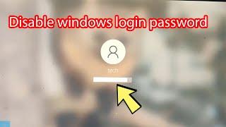 How to remove lock screen password on windows 10