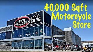 I visited 40,000 Sq Ft Motorcycle Store in GTA - GP Bikes Whitby | #19 Moto Vlog