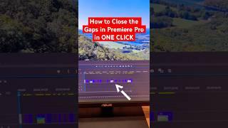 How to close the gaps in your Premiere Pro project with one click. #tutorial #premierepro