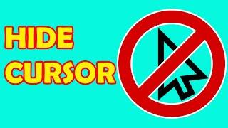 How to Make Cursor Invisible While Recording Games - Auto Hide Cursor on Window 10