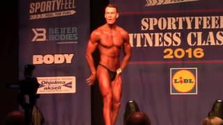 Juho Murtonen posing at Sportyfeel Fitness Classic 2016