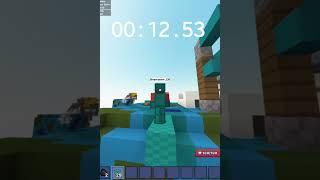 Bedwars WORLD RECORD Bedbreak #shorts