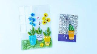Fused Glass Orchid by The Window