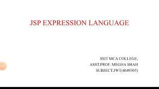 Jsp expression language