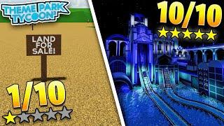 Rating NOOB vs PRO parks in Theme Park Tycoon 2!