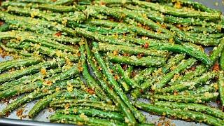 Garlic Parmesan Roasted Green Beans Recipe