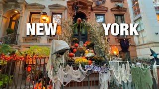 NYC LIVE Walking Tour Upper East Side Manhattan Best Halloween House Decoration (October 12, 2024)