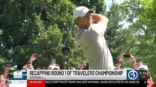 Top golfers shine in first round of Travelers Championship at TPC River Highlands