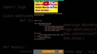 Beeware WebView to Run App in Multiple Platforms Just Code Once and Deploy Everywhere #python #apk