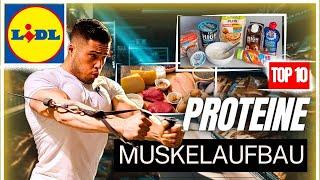 TOP 10 bei LIDL: Schnell MUSKELMASSE aufbauen mit LOW-BUDGET! Das MUSST du KAUFEN für viel PROTEIN!!