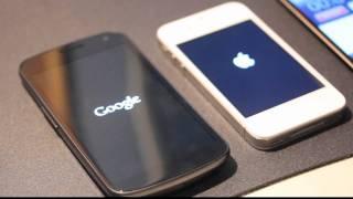 Samsung Galaxy Nexus vs. Apple iPhone 4S Boot Time! (HD) Android 4.0.1 vs. iOS 5.0.1