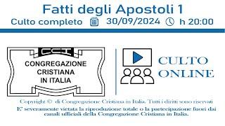 Santo Culto di Congregazione Cristiana In Italia