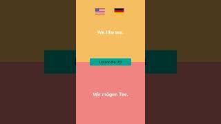 "We like" Learn easy German for Beginners: A Simple english sentences to Get You Started #3