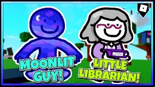 How to get MOONLIT GUY AND LITTLE LIBRARIAN BADGE in (60) Find the little guys | ROBLOX