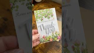 Very Cute Handmade Thank you card