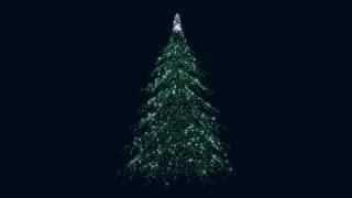 Free HD Christmas New Year Tree 3d loop animation.