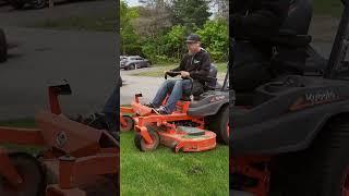 FIRST Time on The Kubota Mowers!
