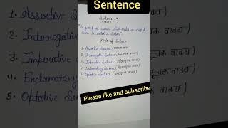 sentence||definition of sentence||kinds of sentence||#sentence