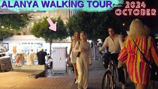 ALANYA ATATÜRK STREET 2024 OCTOBER / ALANYA CITY CENTER ANTALYA TURKEY HOLIDAY TURKEY TRAVEL 4K