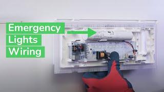 How to Install (Connection) Emergency Light in Non-permanent Mode | Exiway Easyled