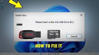 Fix Please insert a disk into USB Drive (x:) | How To Solve PLEASE INSERT A DISK INTO usb drive ️