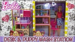 Barbie Furniture: Barbie Desk & Puppy Wash Station