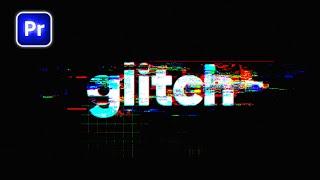 Glitch Text Effect In Premiere Pro