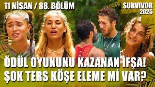 SURVIVOR BÜYÜK ÖDÜL OYUNU KAZANAN TAKIM İFŞA OLDU! TÜRKİYE'YE YOLCULUK 11.04.2025 88. BÖLÜM TV8 İZLE