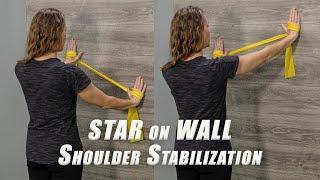 Scapular Strengthening for Shoulder Stabilization | ADVANCED Star on Wall Exercise