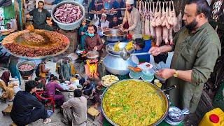 Breakfast in Afghanistan | Traditional morning street food | Liver fry recipe | Kabuli Pulao 2024